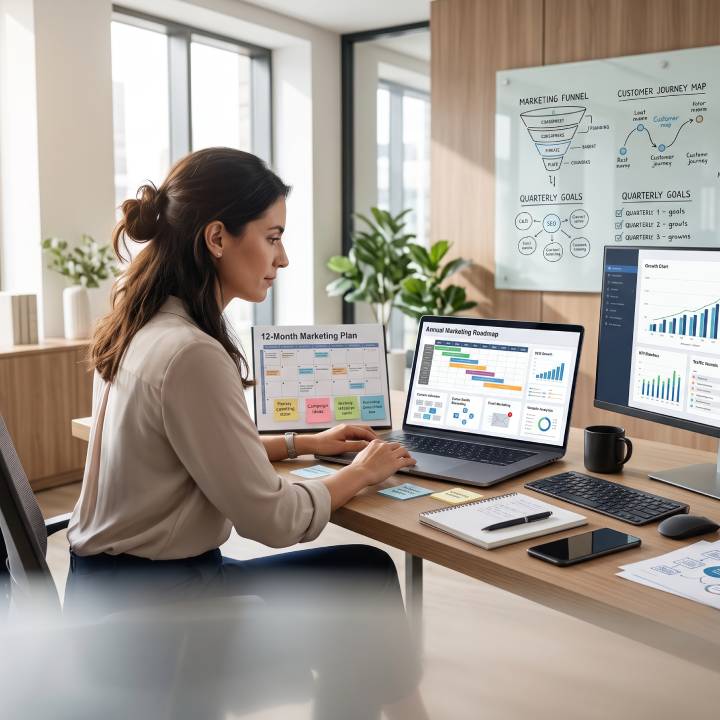 12-month digital marketing plan strategy